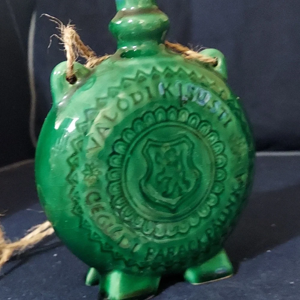 Valodi Kisusti Cegledi Barack Pallnka flask decanter/canteen Ceramic bottle